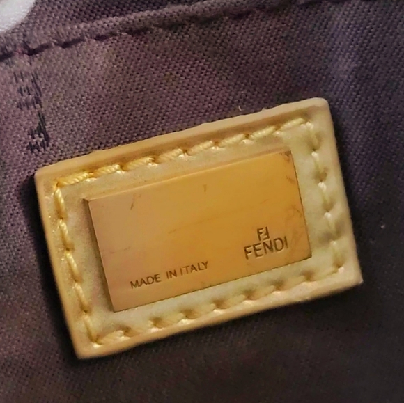 FENDI Gold Mirrored Leather B Shoulder Bag - Picture 9 of 12